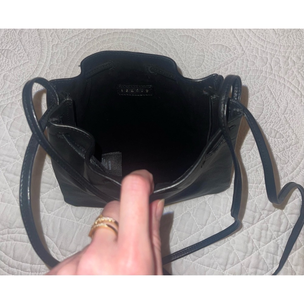 Sandro Black Mini Leather Bag - Picture 3 of 5